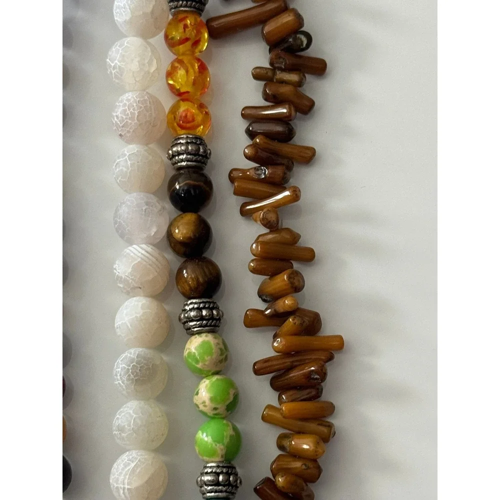 Bead Landing Semi Precious Stone Wood‎ Glass Bead Lot Miyuki Shoji Delica DIY